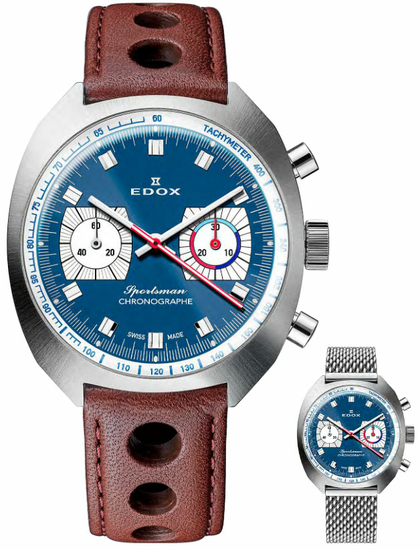 EDOX SPORTSMAN CHRONOGRAPH 08202 3BU BUIN 140th ANNIVERSARY LIMITED EDITION 600pcs