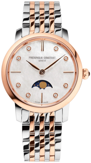 FREDERIQUE CONSTANT SLIMLINE LADIES MOONPHASE FC-206MPWD1S2B