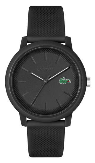 Men’s Lacoste.12.12 Black Silicone Strap Watch 2011171