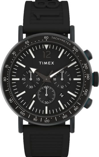 TIMEX Standard Tachymeter Chronograph 43mm Eco-Friendly Resin Strap Watch TW2V71900