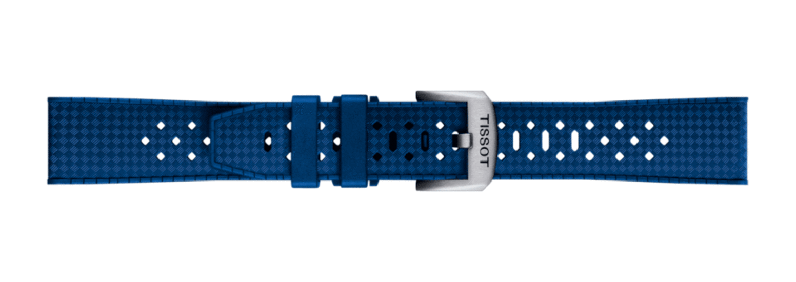 Tissot Official Blue Rubber Strap 20mm T852.049.963