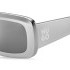 HUGO BOSS GREY SUNGLASSES WITH STACKED-LOGO TEMPLES HG1281/S YB7/DC